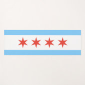 Chicago Flag Yoga Mat Yogamatte (Vorderseite (Horizontal))