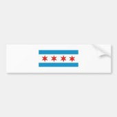 Chicago-Flagge Autoaufkleber (Vorne)