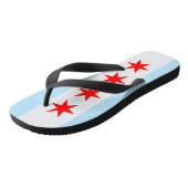 Chicago-Flagge Badesandalen (Schrägansicht)