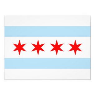 Chicago-Flagge Fotodruck