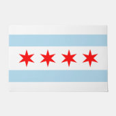 Chicago-Flagge Fußmatte (Vorderseite)