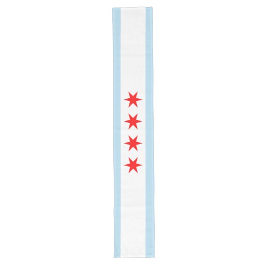 Chicago-Flagge Großer Tischläufer (Vorderseite)