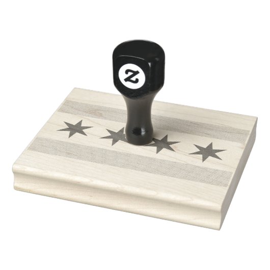Chicago-Flagge Gummistempel (Stempel)