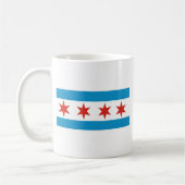 Chicago-Flagge Kaffeetasse (Links)