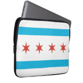 Chicago-Flagge Laptopschutzhülle (Vorne Rechts)