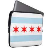 Chicago-Flagge Laptopschutzhülle (Vorne Rechts)