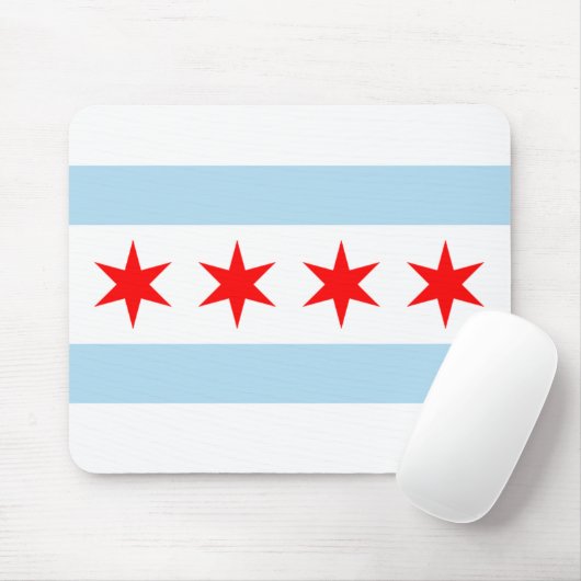 Chicago-Flagge Mousepad (Mit Mouse)