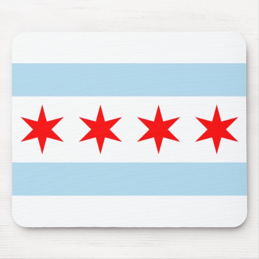 Chicago-Flagge Mousepad (Vorne)