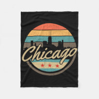 Chicago Flagge Skyline Vintage Illinois USA Souven