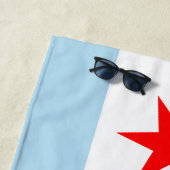 Chicago-Flagge Strandtuch (Beispiel)