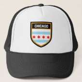 Chicago-Flagge Truckerkappe (Vorderseite)
