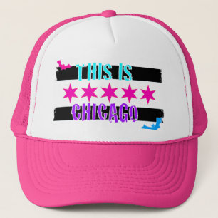Chicago-Flagge truker Hut Truckerkappe