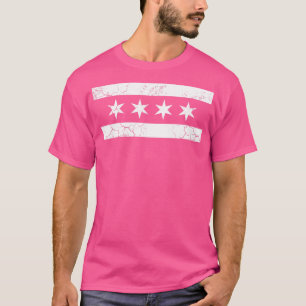 Chicago-Flagge Weiße Alternative T-Shirt