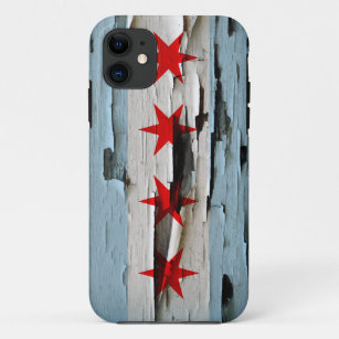 Chicago-Flaggen-Farben-Schale iPhone 11 Hülle