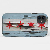 Chicago-Flaggen-Farben-Schale Case-Mate iPhone Hülle (Rückseite (Horizontal))
