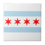 Chicago-Flaggen-Fliesen-Untersetzer Fliese<br><div class="desc">Chicago-Flaggen-Fliesen-Untersetzer</div>