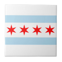 Chicago-Flaggen-Fliesen-Untersetzer