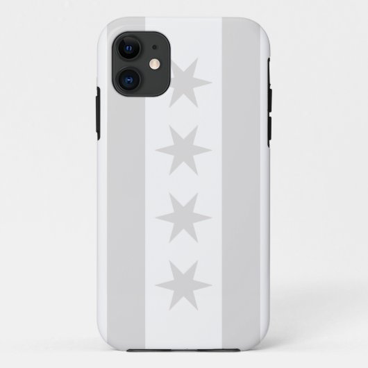 Chicago-Flaggen-Grau - iPhone 5 Case-Mate iPhone Hülle (Rückseite)