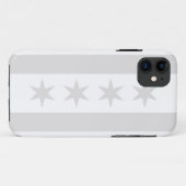 Chicago-Flaggen-Grau - iPhone 5 Case-Mate iPhone Hülle (Rückseite (Horizontal))