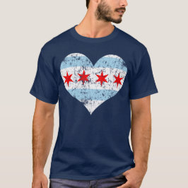Chicago-Flaggen-Herzt-shirt T-Shirt