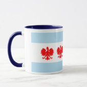 Chicago-Flaggen-Polnischart-Tasse Tasse (Links)