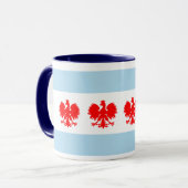 Chicago-Flaggen-Polnischart-Tasse Tasse (Vorderseite Links)