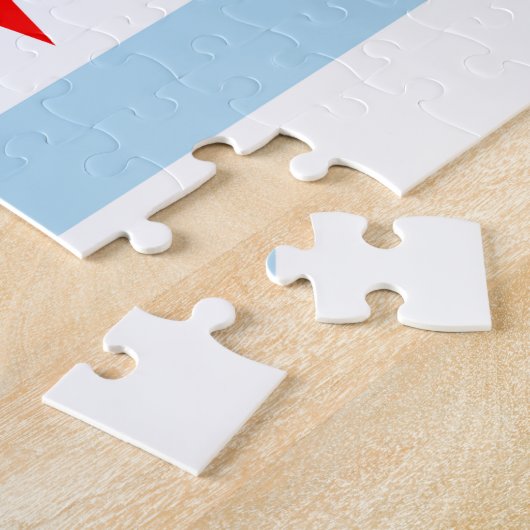 Chicago-Flaggen-Puzzlespiel Puzzle (Seite)