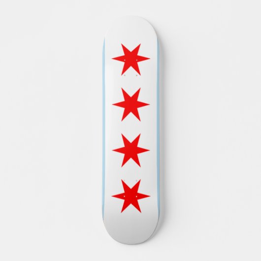 Chicago-Flaggen-Skateboard-Plattform Skateboard (Vorne)