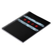 Chicago-Flaggen-Skyline-Kleid Notizblock (Linke Seite)