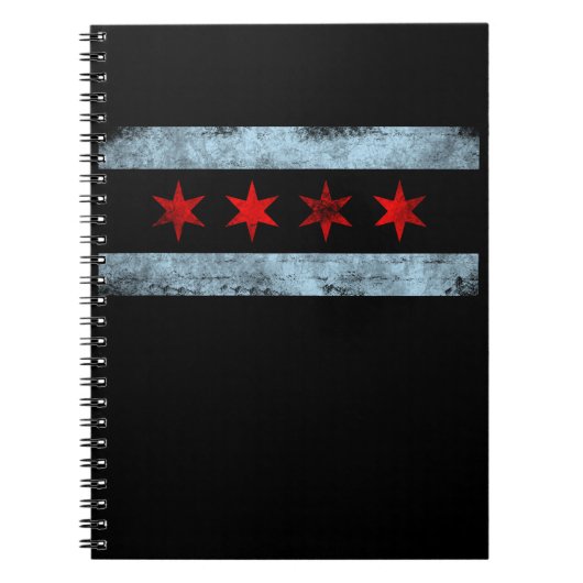 Chicago-Flaggen-Skyline-Kleid Notizblock (Vorderseite)