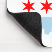 Chicago-Flaggen-Skyline Mousepad (Ecke)