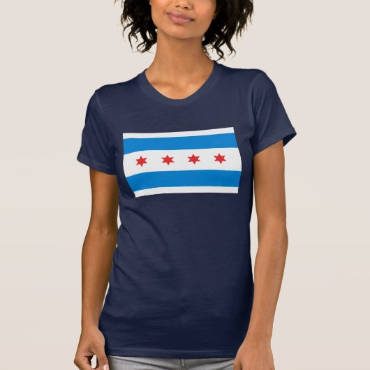 Chicago-Flaggen-T - Shirt (Vorderseite)