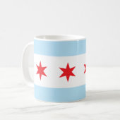 Chicago-Flaggen-Tasse Kaffeetasse (Vorderseite Links)