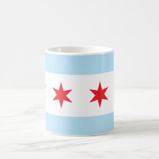 Chicago-Flaggen-Tasse Kaffeetasse (Mittel)