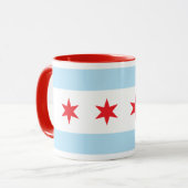 Chicago-Flaggen-Wecker-Tasse Tasse (Vorderseite Links)