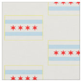 Chicago-Flaggenmuster Stoff (Nahaufnahme)