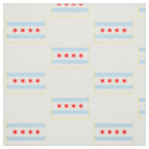 Chicago-Flaggenmuster Stoff