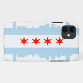 Chicago-Flaggeskyline-Case-Mate iPhone 5 Case-Mate iPhone Hülle (Rückseite (Horizontal))