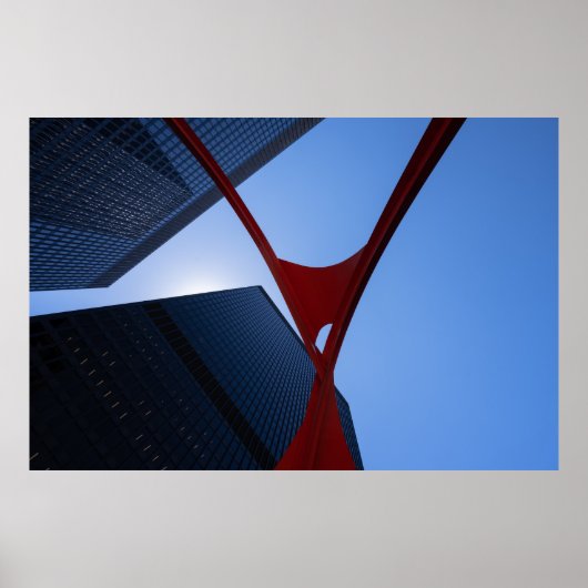 Chicago Flamingo Poster (Vorne)