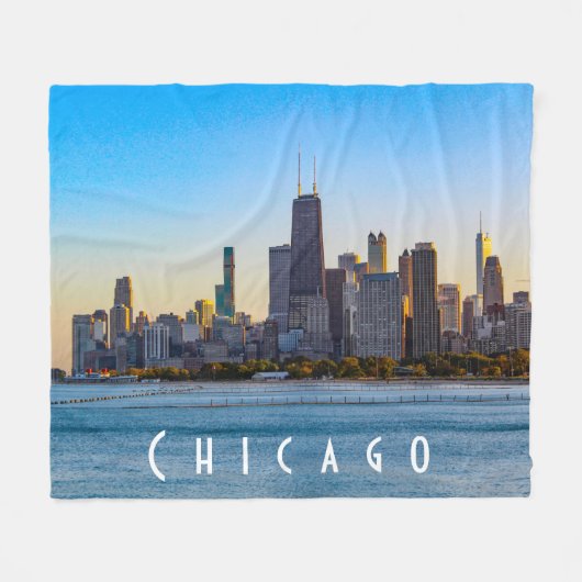 Chicago Fleece Blanket (Vorderseite (Horizontal))