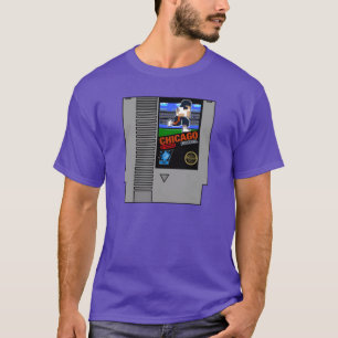 Chicago Football 8-Bit-Kartridge-Design T-Shirt