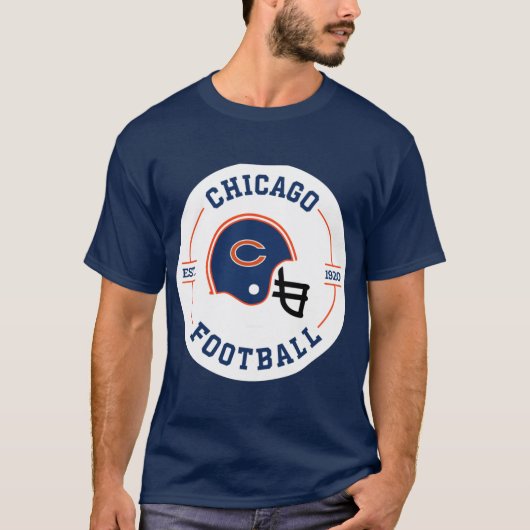 Chicago Football Badge T-Shirt (Vorderseite)