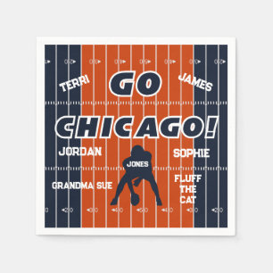 Chicago Football Family Paper Napkin Serviette