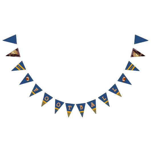 Chicago Football Sports Team Orange Blue Banner (Alle)