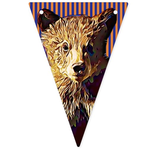 Chicago Football Sports Team Orange Blue Banner (Zweite Fahne)