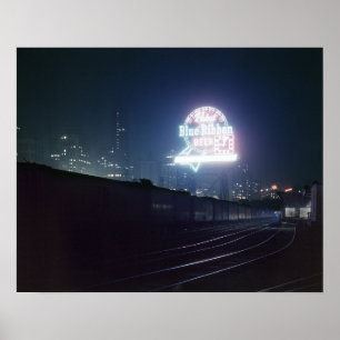 Chicago Freight Yard, 1943. Vintages Foto Poster