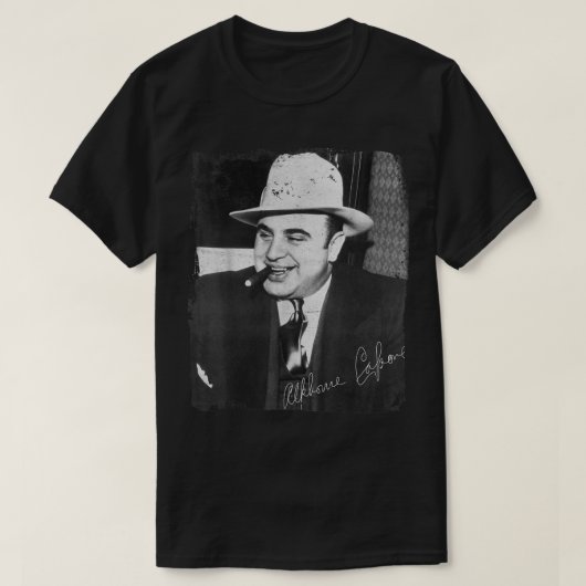 Chicago Gangster Alphonse Gabriel Great Al Capone T-Shirt (Design vorne)