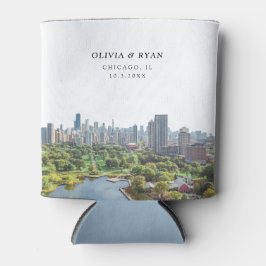 Chicago Gastgeschenk Hochzeit Custom Dosenkühler