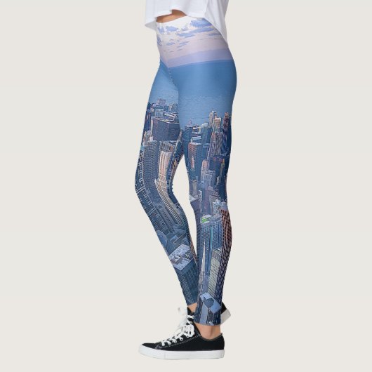 Chicago Gebäude Artwork| Leggings (Links)