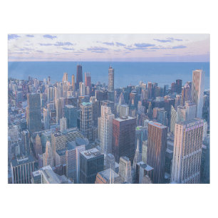 Chicago Gebäude Artwork  Tischdecke